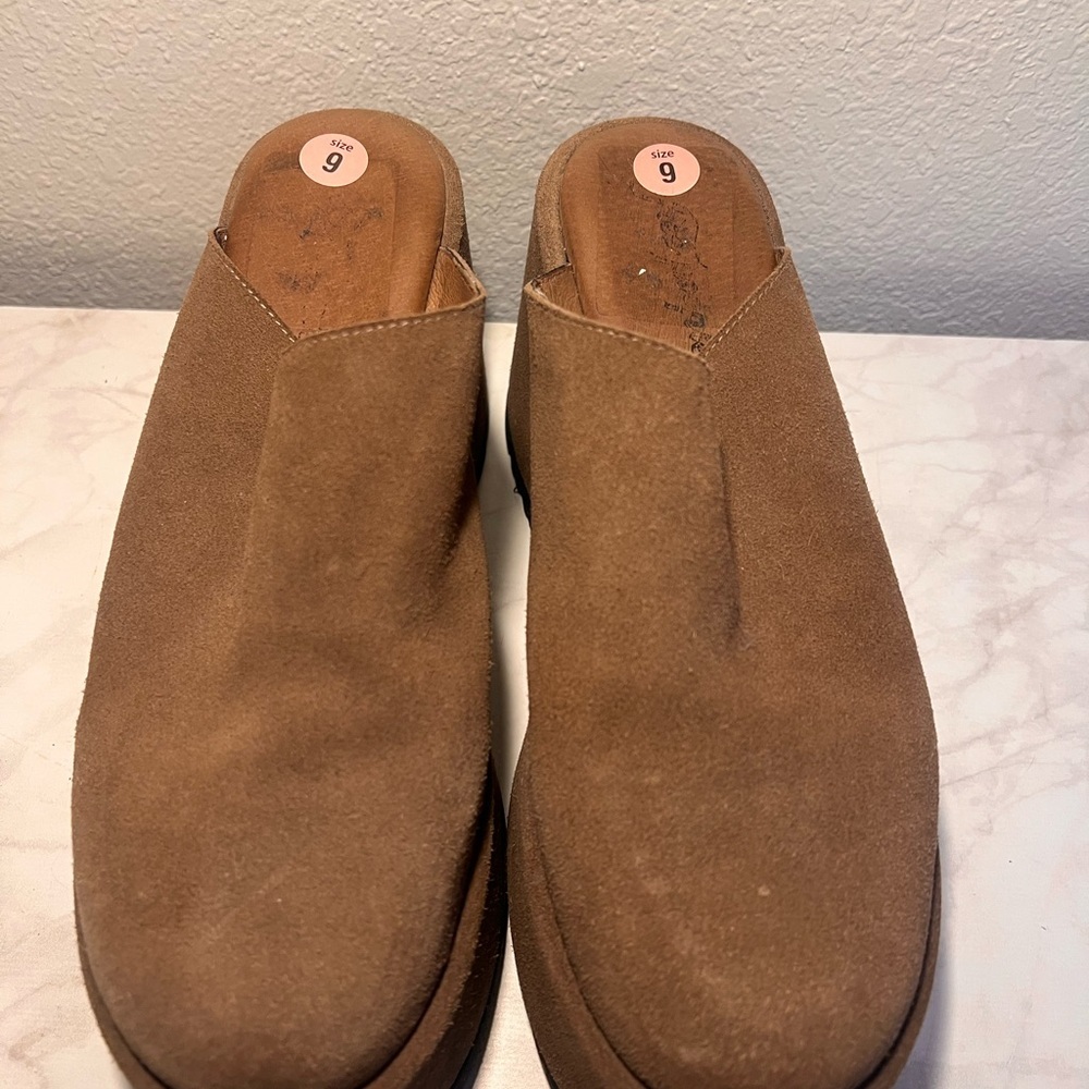 Free People X Avery Closed Platform Brown Suede Women Women’s Size 41 - Picture 2 of 6